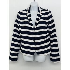 Women's GAP The Academy Blazer Blue & White Size: 14